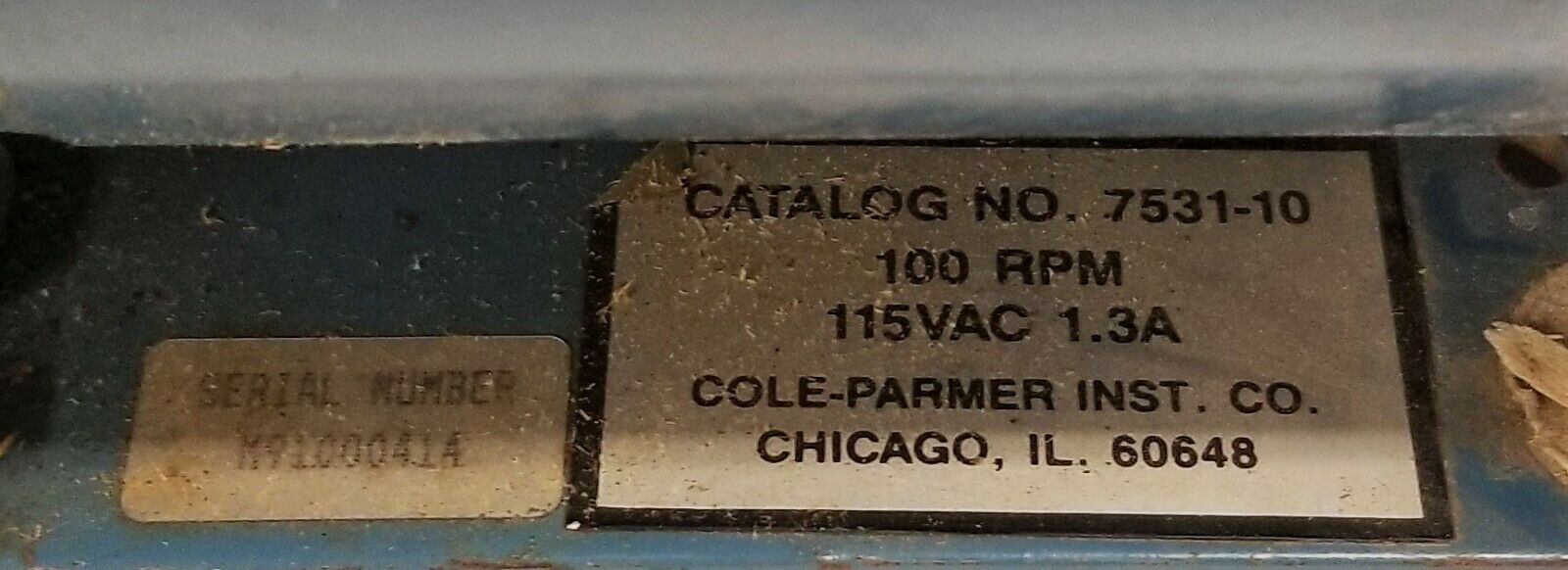 Used Cole-Parmer Masterflex L/S 7531-10 Peristaltic Pump with Pump Head and Speed Control