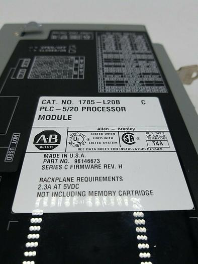 Used ALLEN-BRADLEY 1785-L20B/C PLC-5/20 PROCESSOR MODULE