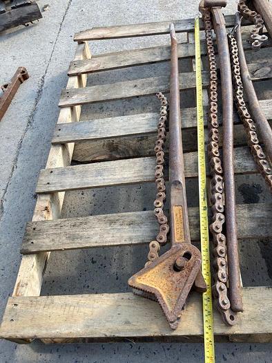 Used Walworth Mfg. Co. 45 "L Chain Pipe Wrench Vise Tong