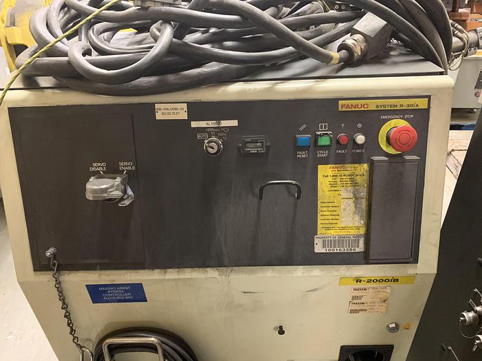 Used FANUC R2000iB/125L 6 AXIS CNC ROBOT WITH R30iA CONTROLLER
