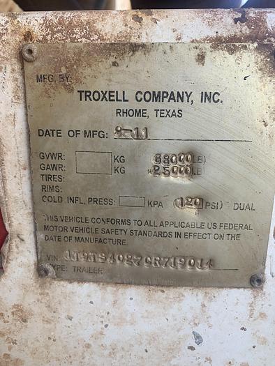 Used 2011 Troxell Water trailer