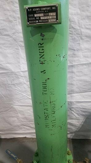 Used RP Adams Liquid Filter Type WJR Size 2A