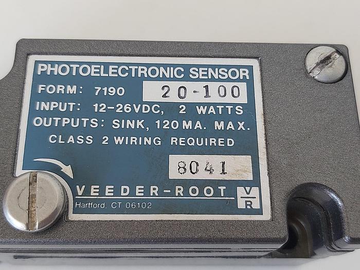 Gebraucht 2 Stück Photoelektronik Sensoren, 7190 20-100, Veeder & Root gebraucht