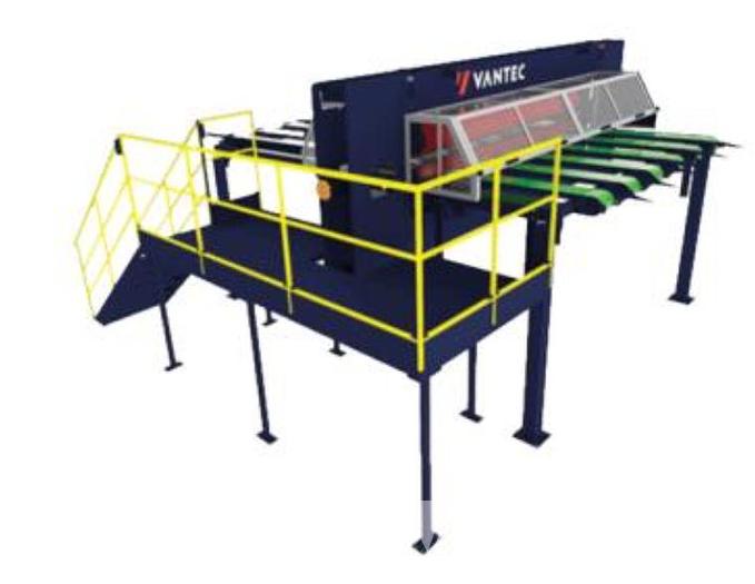 Used Vantec Tension Blade Rotarty Veneer Clipper