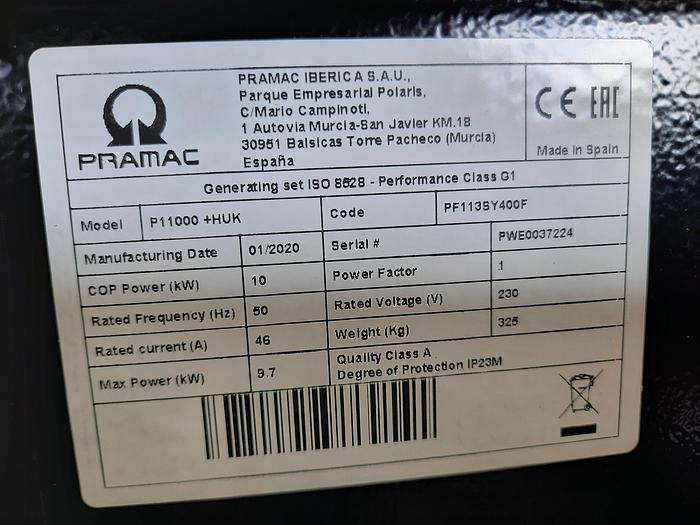 2020 Pramac P1100