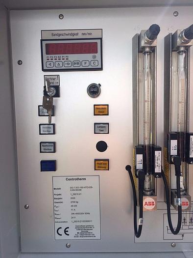 Used Centrotherm continuous furnace DO 7.500-160 , High Temp Furnace, PC ElaControl Soft