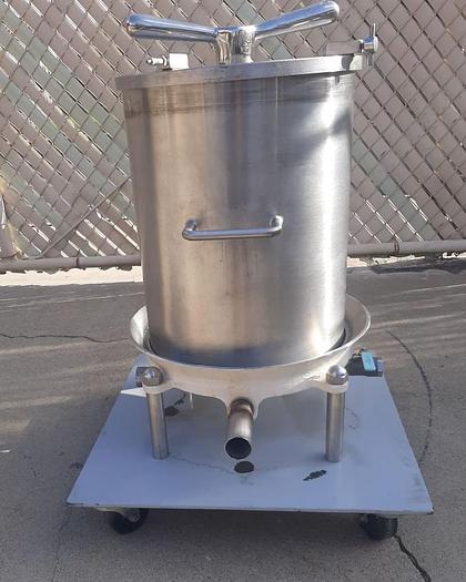 Used Filter, Pressure Leaf, Columbia, Mdl C-12-D-1-316, 316 S/st, VT/HL #S744550