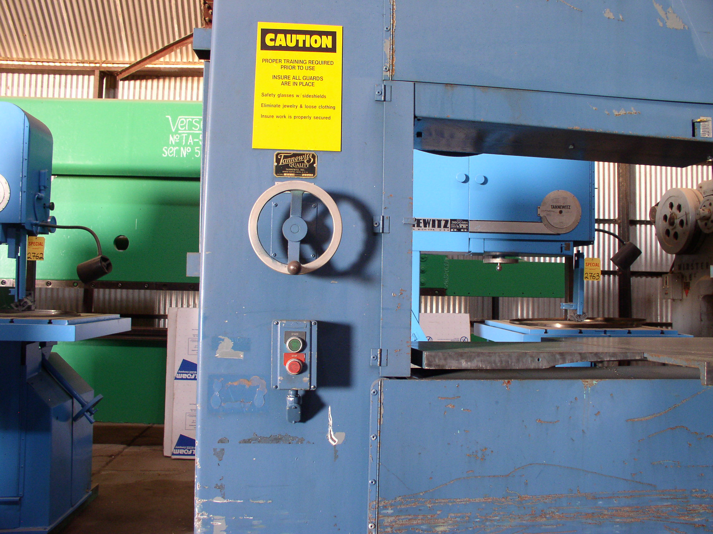 Used 42" Tannewitz Model RHNE Vertical Band Saw; S/N 73242