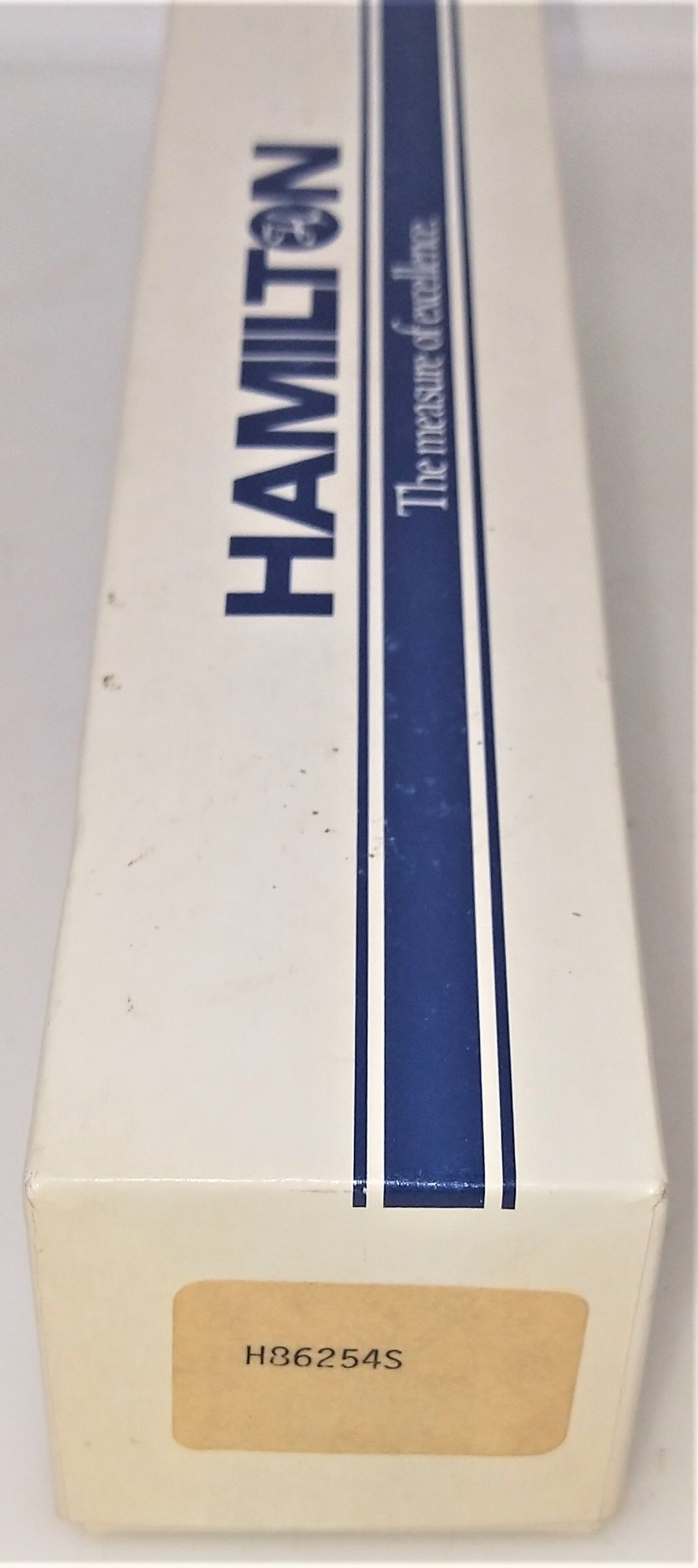 New Open Box Hamilton 86254S Injection Syringe with Guide - 0.5uL