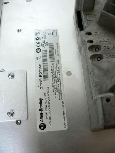 Used Allen Bradley PanelView Plus 1500 Terminal 2711P-T15C4D9 PLC Operator Interface