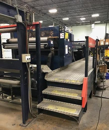 Used 55" SHM SHEETER 1400 W/ THREE SHAFTLESS BACKSTANDS