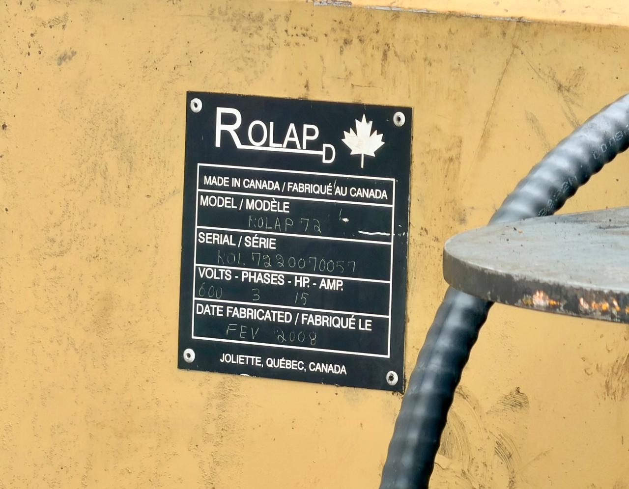 Used ROLAP 72" LAPPING MACHINE