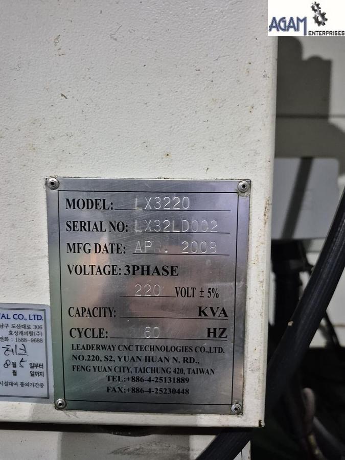 Used Leaderway LX3220 Double Column Vertical Machining Center
