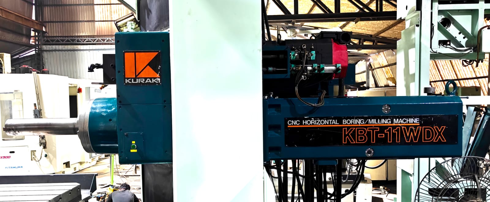 Used Kuraki KBT 11WDX CNC TABLE-TYPE HORIZONTAL BORING MILLS (5 Axis)