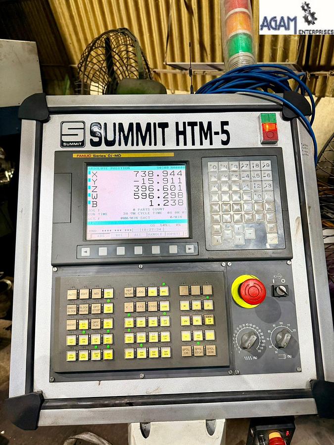 Refurbished SUMMIT HTM 5 CNC HORIZONTAL BORING MACHINE (5 Axis)