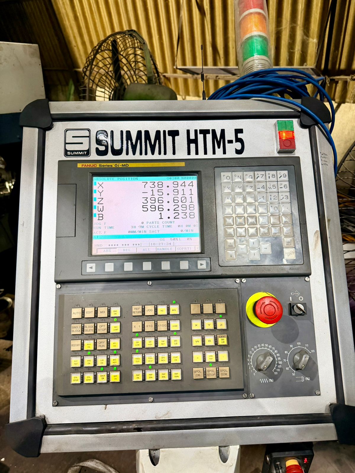 Refurbished SUMMIT HTM 5 CNC HORIZONTAL BORING MACHINE (5 Axis)