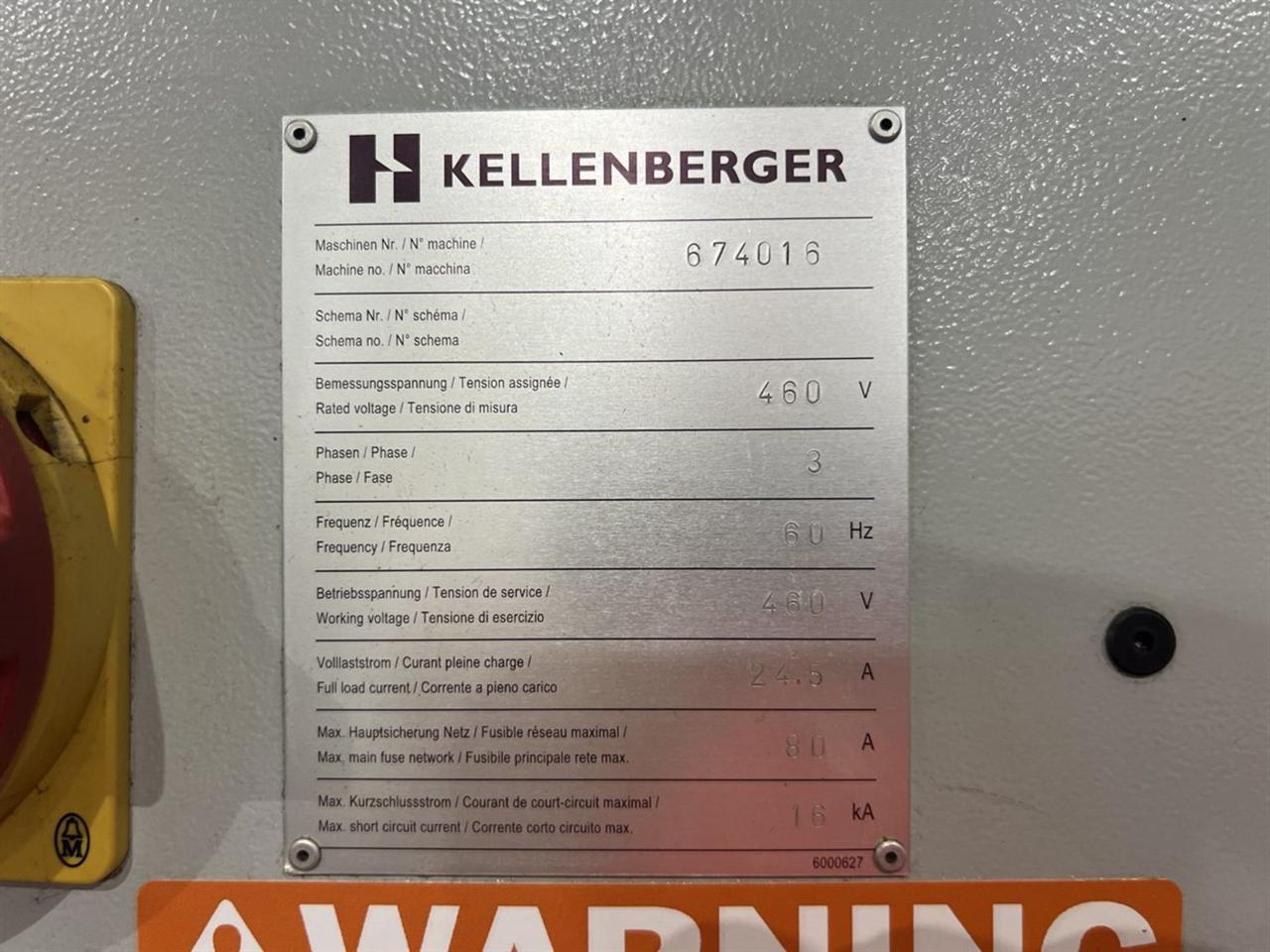 Used KELLENBERGER KEL-VITA R175/1000 CNC Cylindrical Grinder (2012)