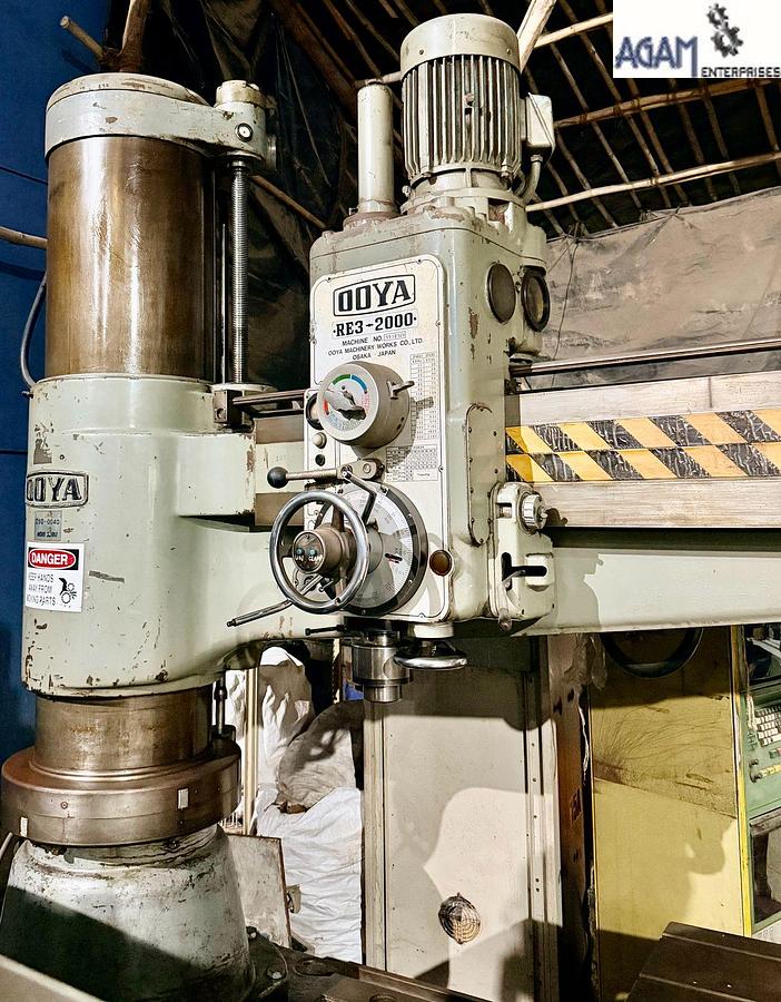 Used Ooya RE3-2000 Radial Arm Drill