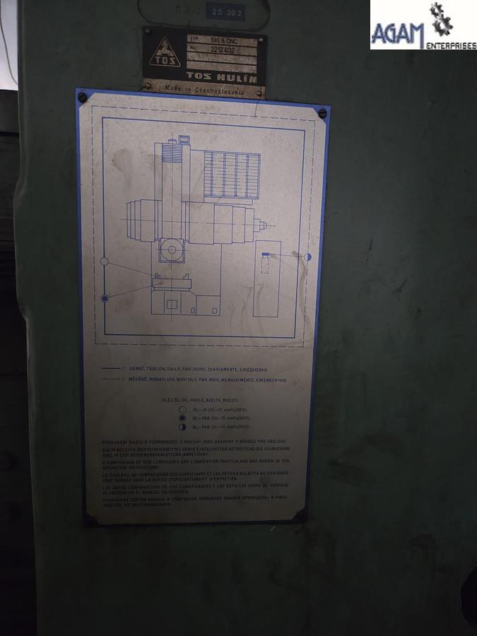 Used TOS SKI8 CNC VTL