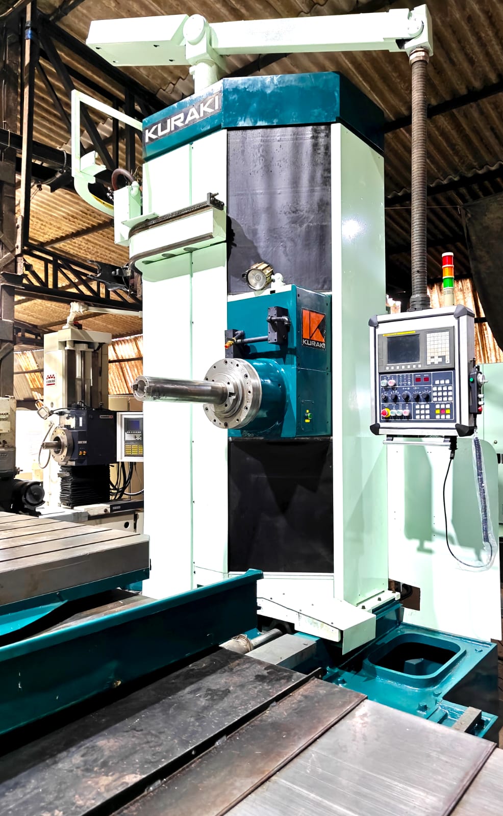 Used Kuraki KBT 11WDX CNC TABLE-TYPE HORIZONTAL BORING MILLS (5 Axis)