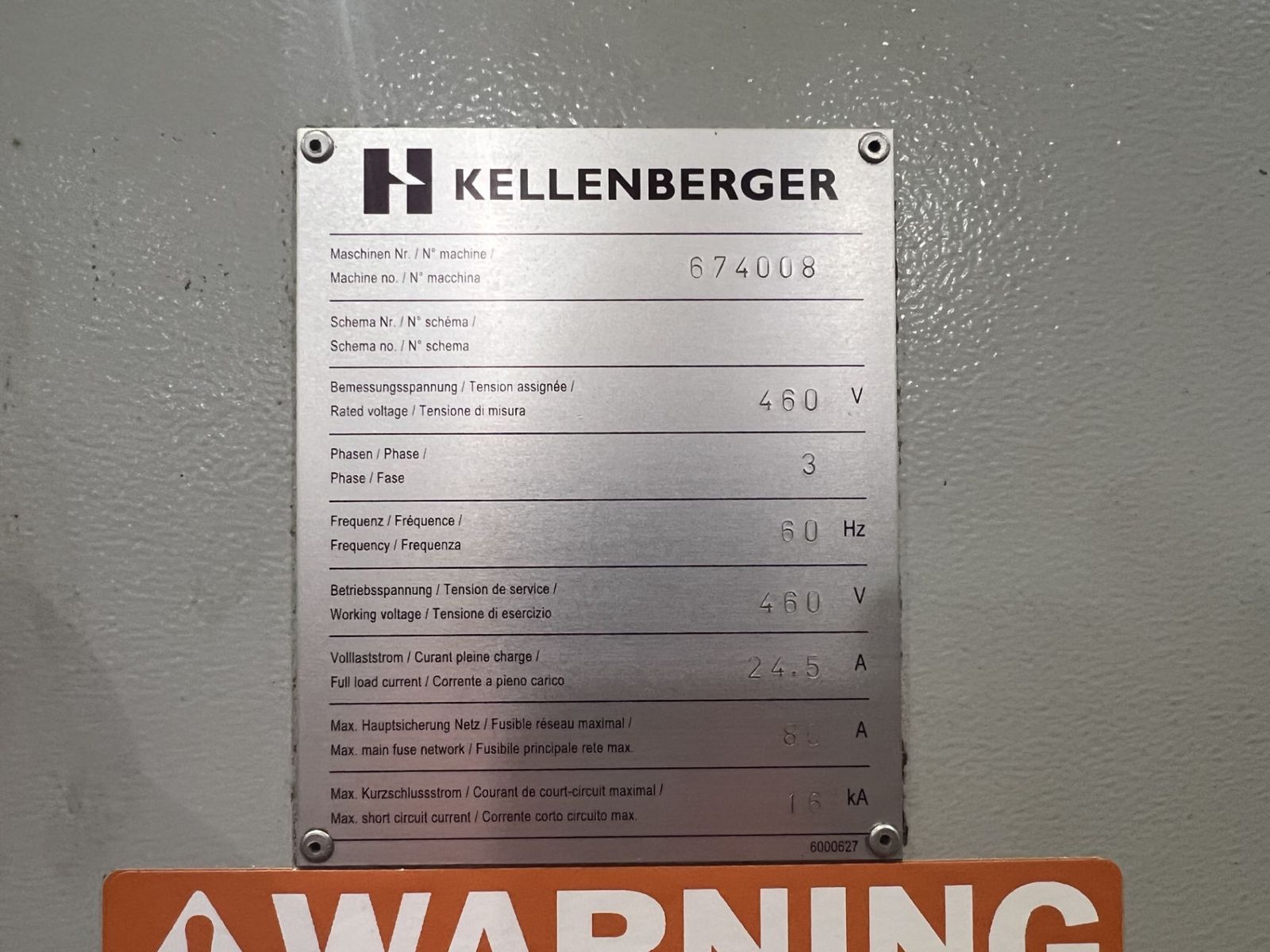 Used KELLENBERGER KEL-VITA R175/1000 CNC Cylindrical Grinder (2012)