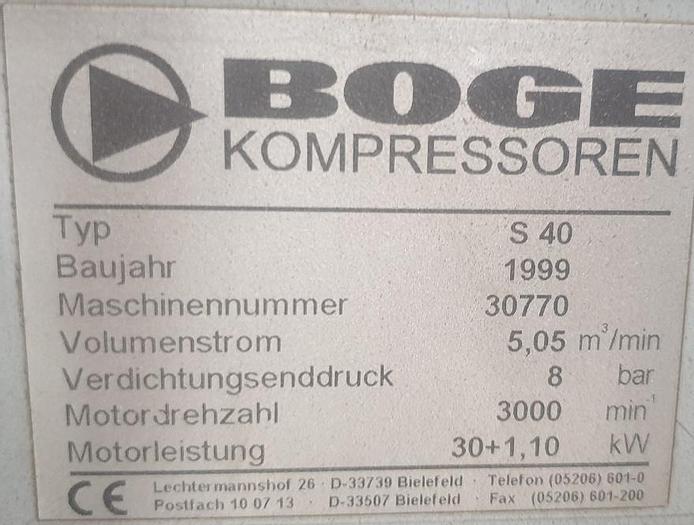 Gebraucht Schraubenkompressor Boge S 40