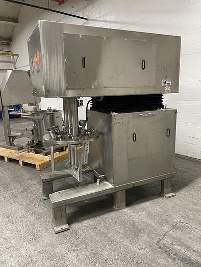Used 40 GALLON ROSS TRIPLE MOTION VACUUM MIXER WITH DISCHARGE RAM - S/S - VACUUM - JACKETED