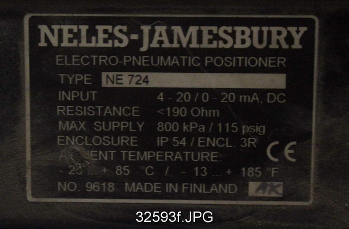 Unused Neles Jamesbury 4" V-Ball Control Valve #32593