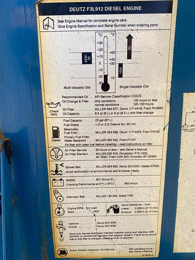 Used 1996 Miller Big Blue 400D Welder