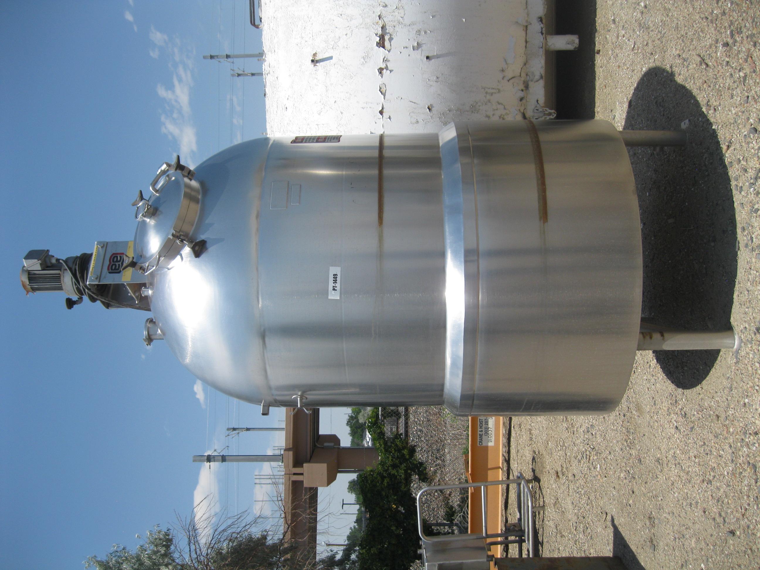 Usado 400 GALLON VACUUM KETTLE. LEE INDUSTRIES MODEL 400D7S