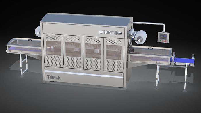 Frimaq Model TSP-8 Clamp Automatic Tray Sealing Machine