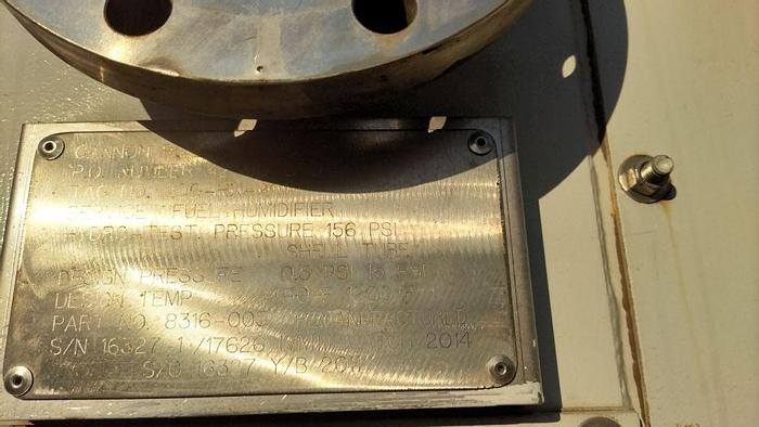 Used Heat Exchanger, Air-Fin Tube, 1200 deg F, Canon Boiler Works #S744456