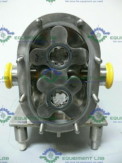 Used Tri-Clover PR25-1 M-TC1-4-SL-S Rotary Lobe Pump w/ Gear Reducer and 1HP Motor