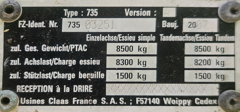 Used Claas Quadrant 2200 Square Baler