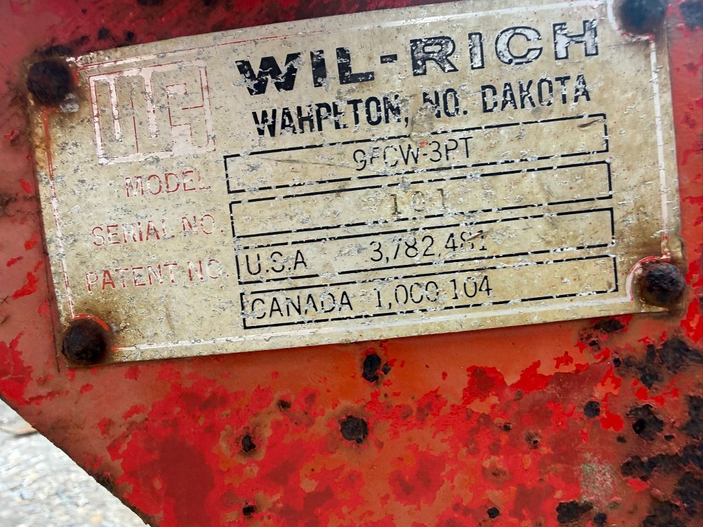 Used Wil-Rich 9FCW-3PT Springtine Cultivator
