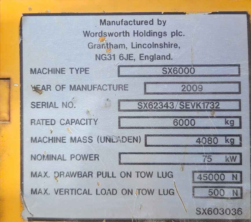 Used Barford SX6000 Dumper