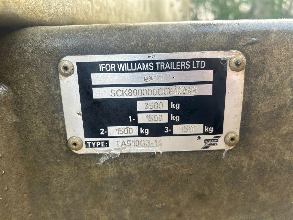 Used Ifor Williams TA510G3-14 Livestock Trailer