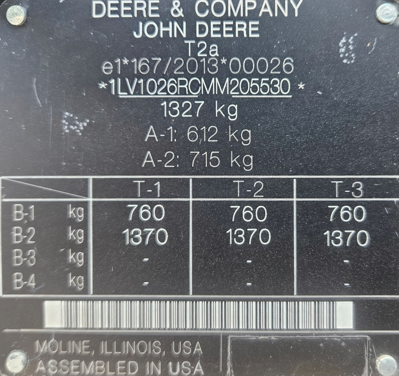 Used John Deere 1026R Compact Tractor