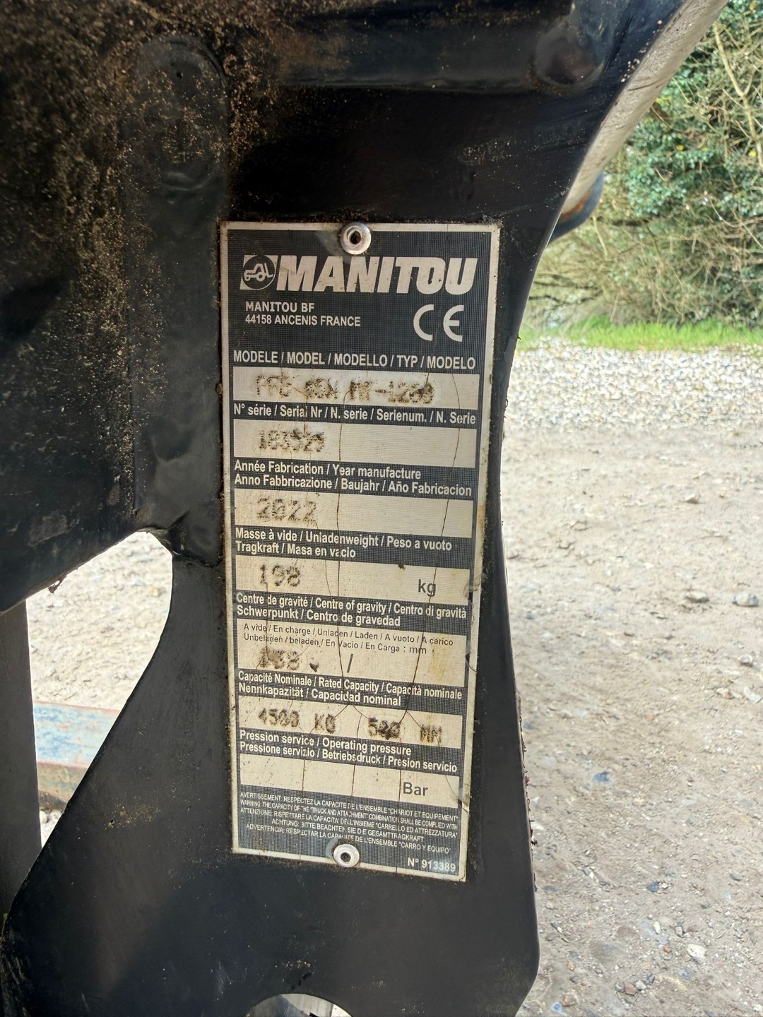 Used Manitou Pallet Tines