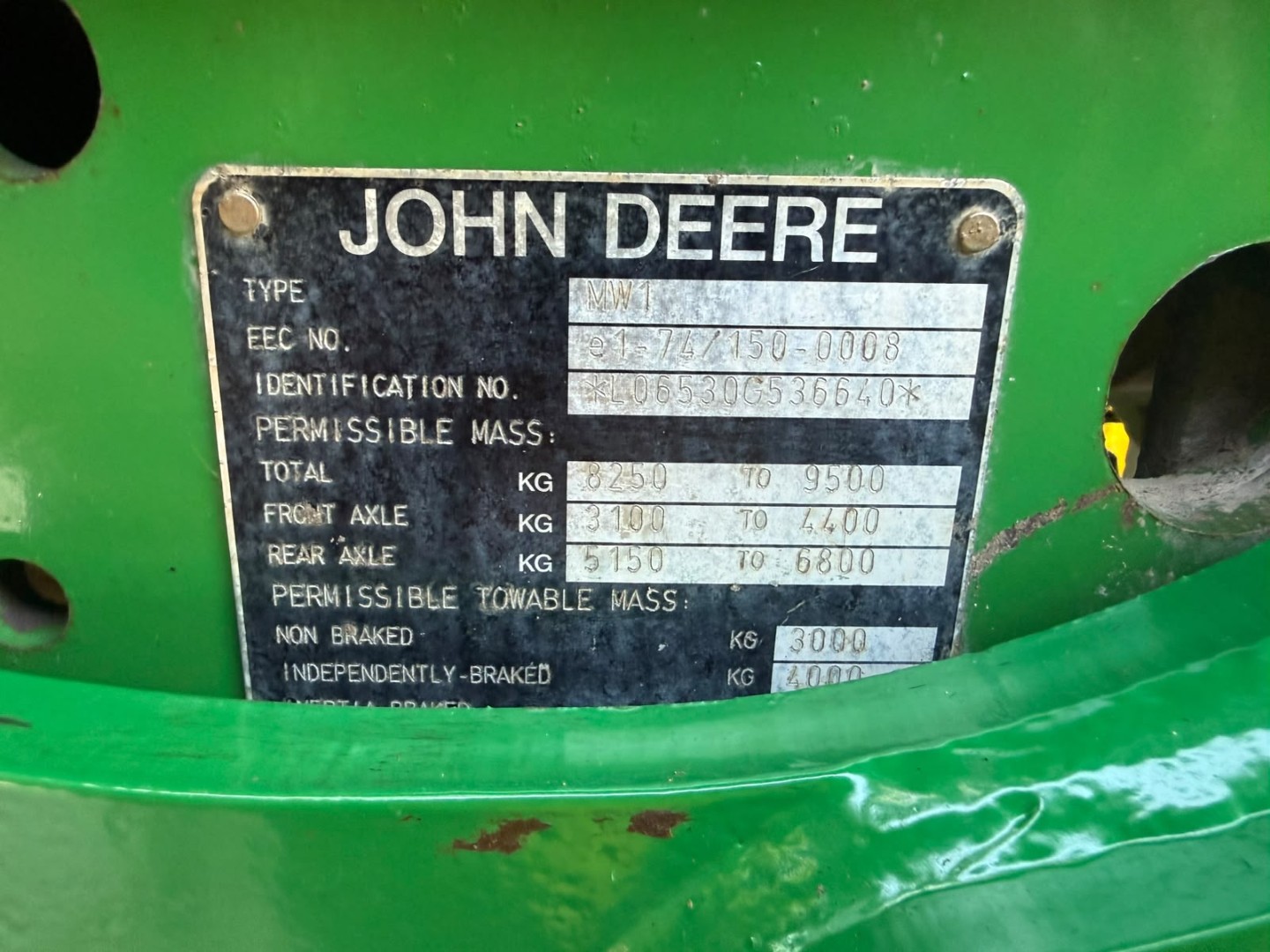 Used John Deere 6530 4wd Tractor