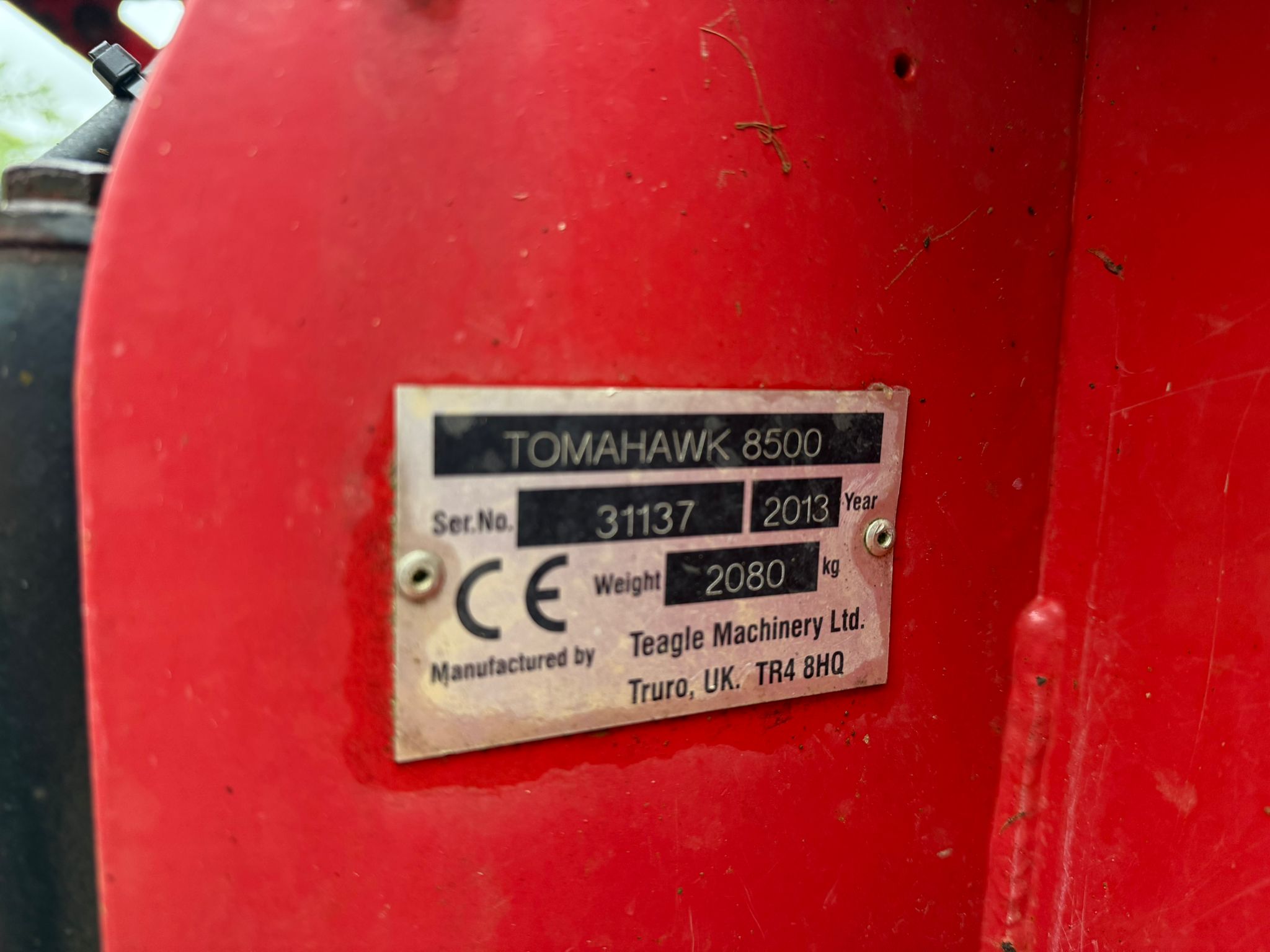 Used Teagle Tomahawk 8500 Straw Spreader