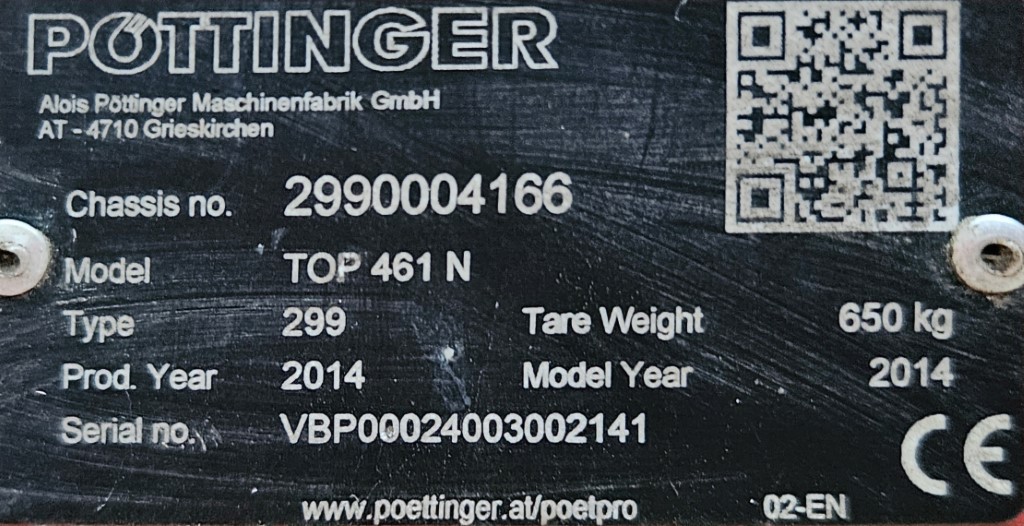 Used Pottinger Eurotop 461N Hay Rake