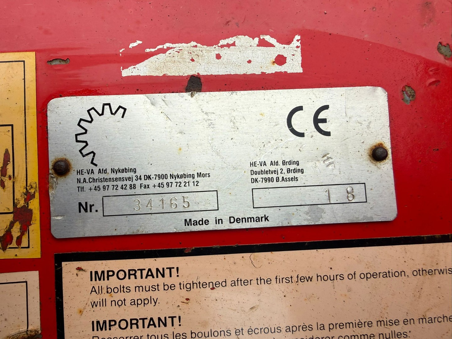 Used HE-VA Subsoiler