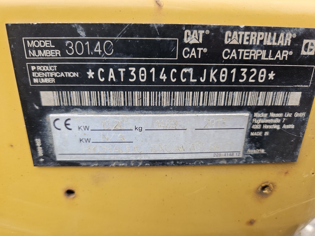 Used CAT 301.4C Mini Digger