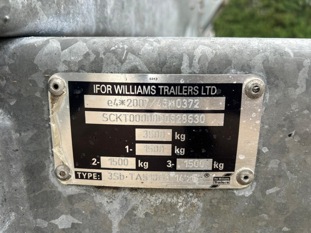 Used Ifor Williams TA510G3 Livestock Trailer