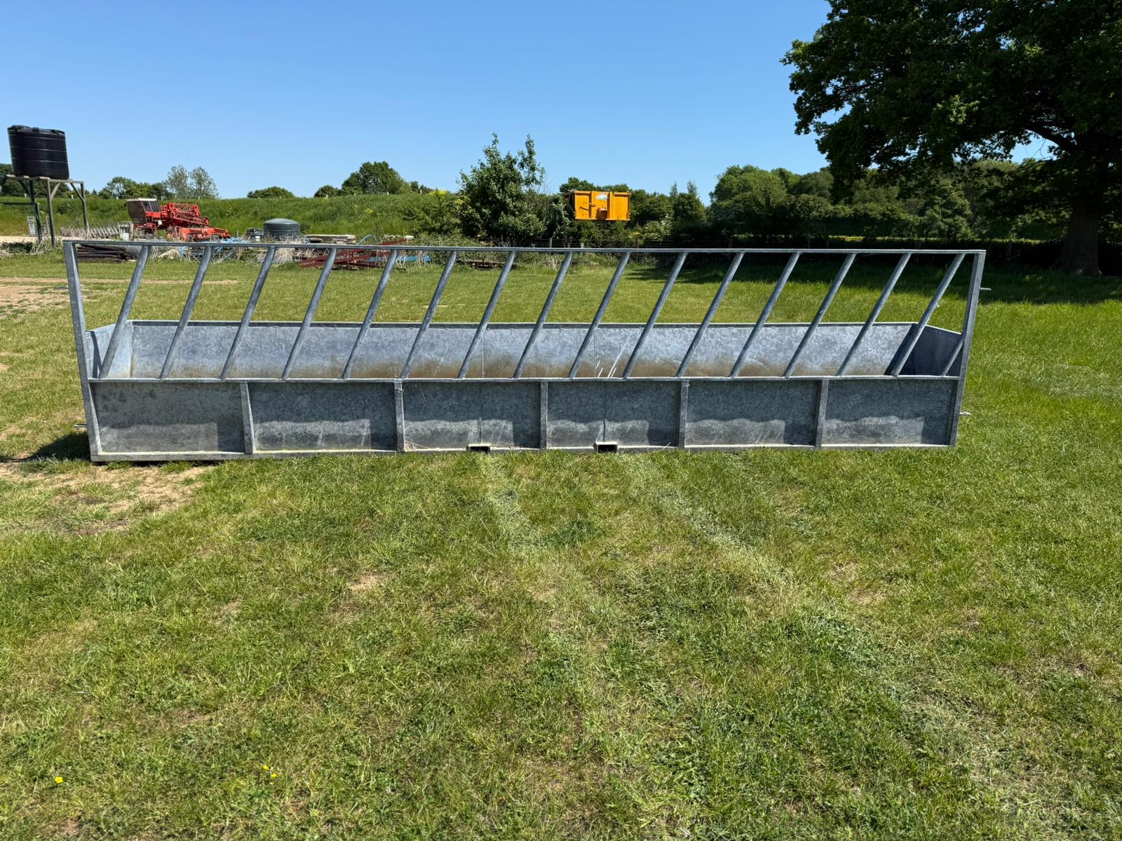 Used Feed Barrier and Trough