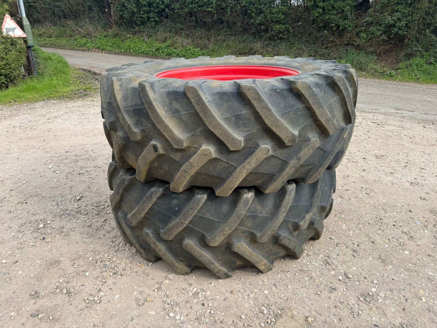Used Pair Fendt Wheels and Tyres