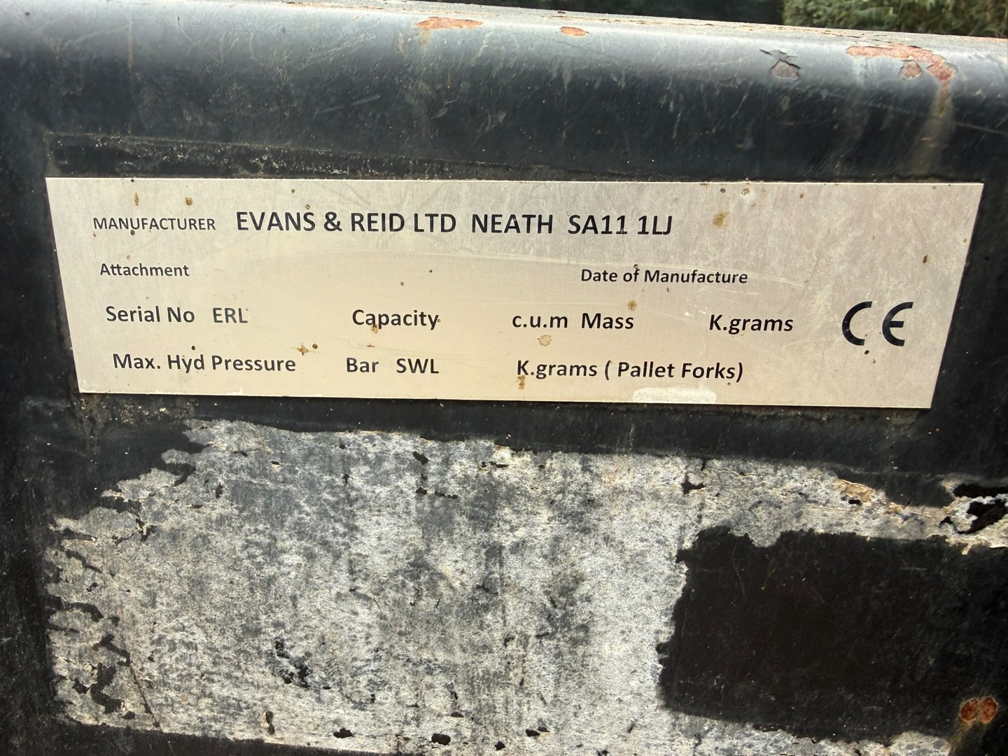 Used Evans & Reid Bucket