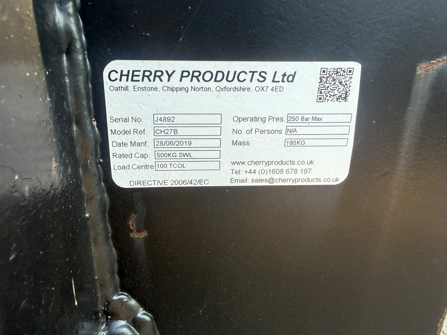 Used Cherry Products Bale Spike