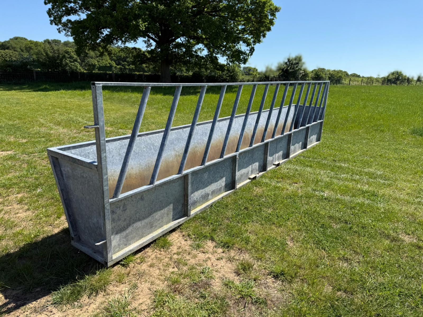 Used Feed Barrier and Trough